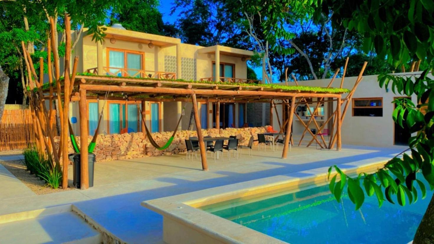 Hotel & Eco Cabanas Azul Maria Бакалар Экстерьер фото